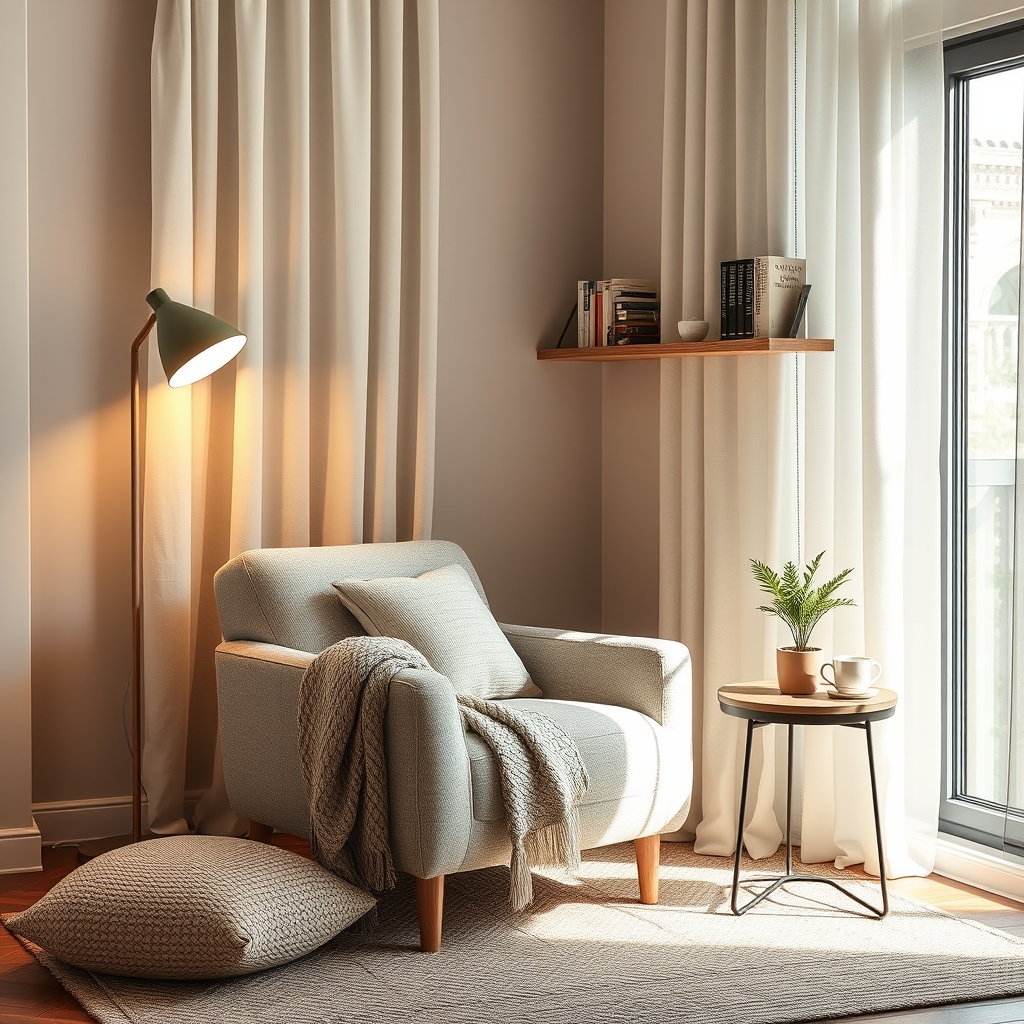 comfy reading chair small spaces - Illustration 1