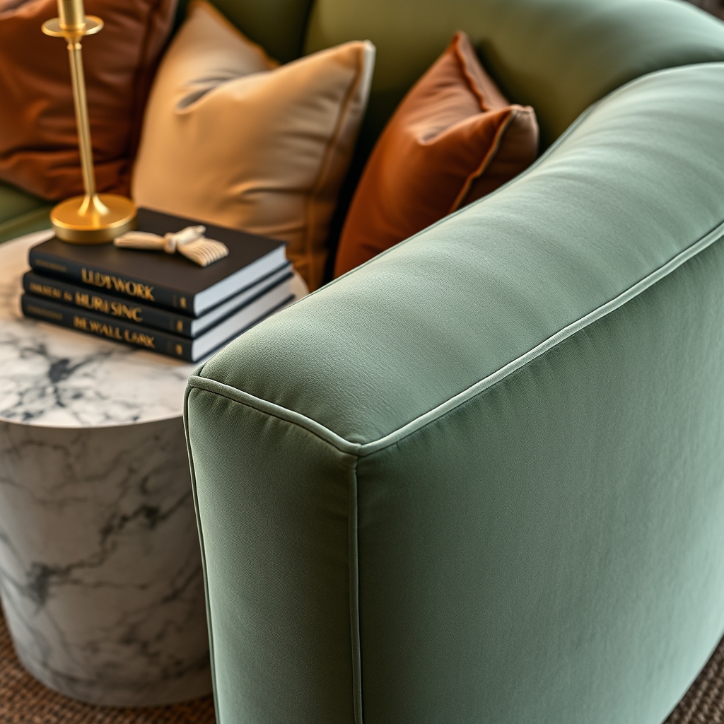 curved sofa - Illustration 2